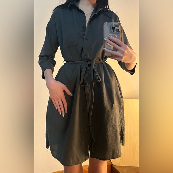 Uniqlo | Dresses | Uniqlo Casual Dress 7cotton 30linen | Poshmark